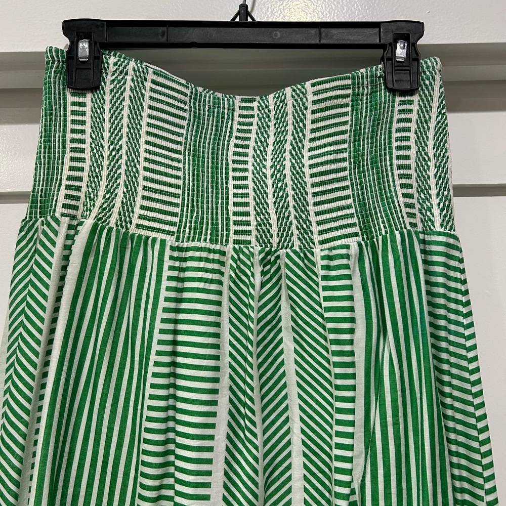 Aqua Striped Midi Skirt- Size Medium. Great condition. - Picture 3 of 5